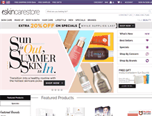 Tablet Screenshot of eskincarestore.com